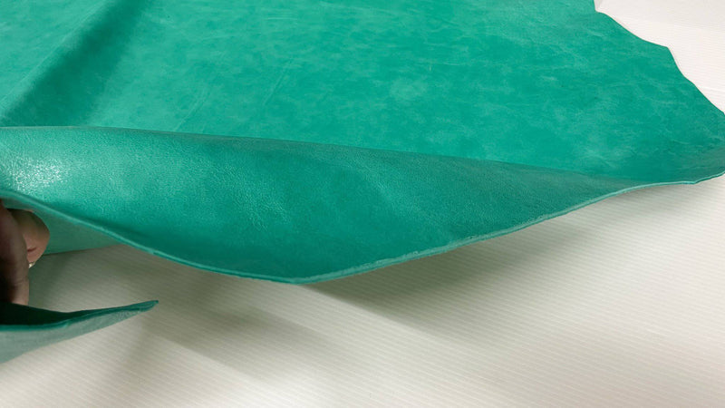 MINT GREEN natural look vegetable tan Italian lambskin lamb sheep wholesale leather skins 0.5mm to 1.2 mm