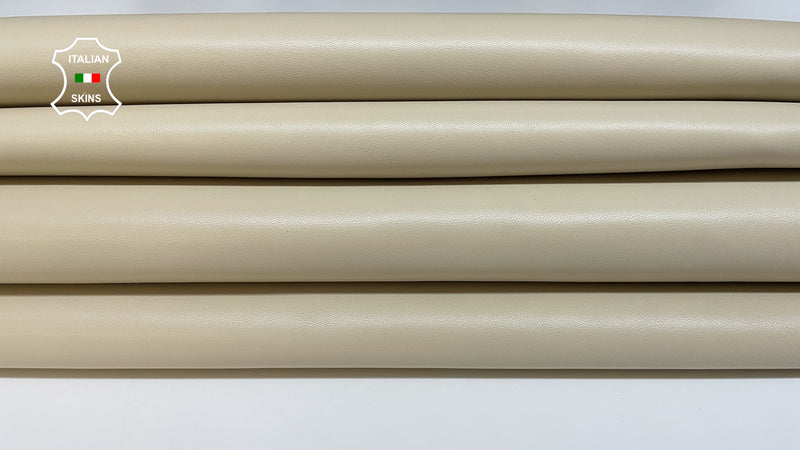 BEIGE Top Quality smooth Italian genuine Metis Lambskin Lamb Sheep wholesale leather skins shoes Bags Bookbinding 0.5mm to 1.0 mm