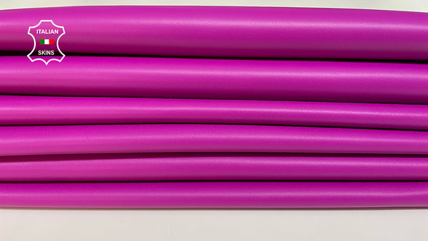 HOT PINK MAGENTA FUCHSIA smooth Italian genuine Metis Lambskin Lamb Sheep wholesale leather skins for shoes 0.5mm to 1.0 mm