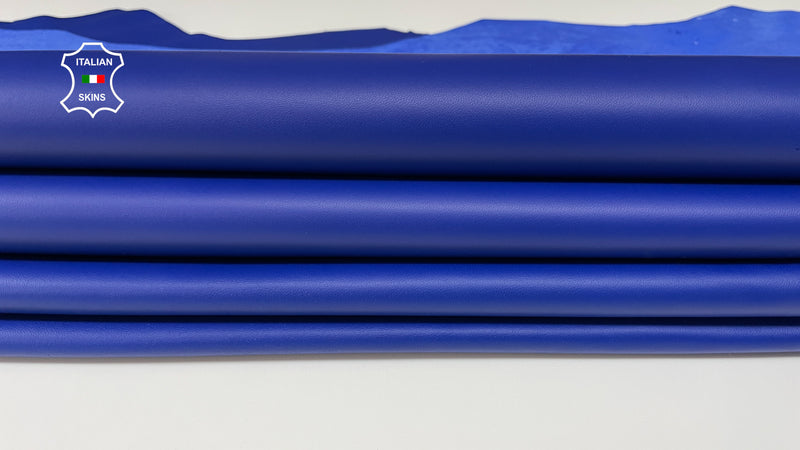 COBALT BLUE smooth Italian genuine Lambskin Lamb Sheep leather skins hides 0.5mm to 1.2mm