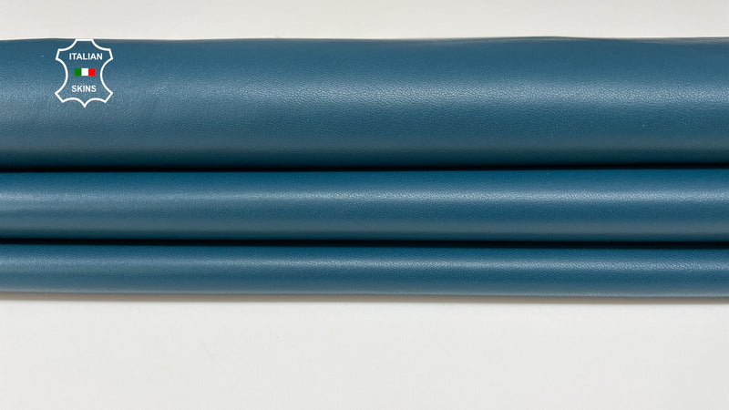 TEAL smooth Italian genuine Lambskin Lamb Sheep leather skins hides 0.5mm to 1.2mm