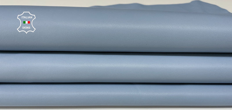 BABY BLUE smooth Italian genuine Lambskin Lamb Sheep leather skins hides 0.5mm to 1.2mm