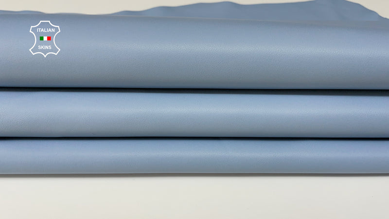 BABY BLUE smooth Italian genuine Lambskin Lamb Sheep leather skins hides 0.5mm to 1.2mm