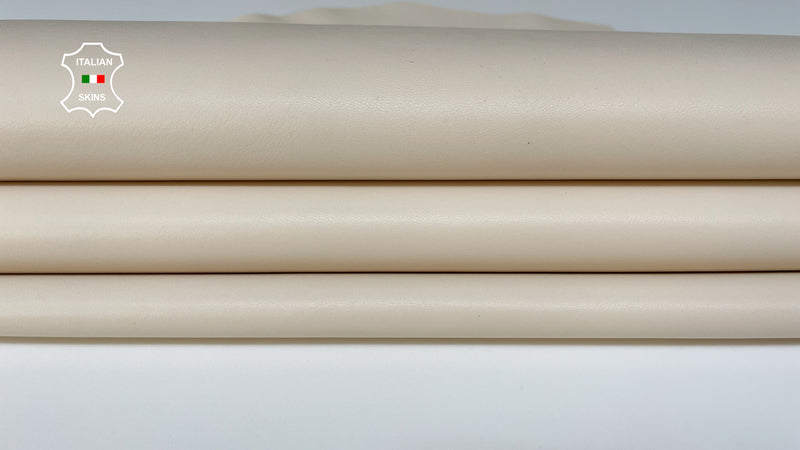 IVORY Italian genuine leather wholesale skins 0.5mm to 1.2 mm