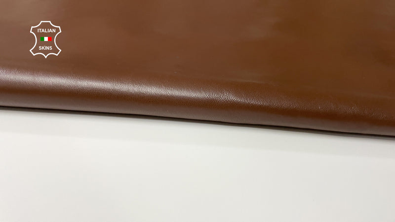 MEDIUM BROWN Italian genuine leather skins 0.5mm to 1.2 mm