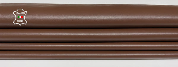 MEDIUM BROWN Italian genuine leather skins 0.5mm to 1.2 mm