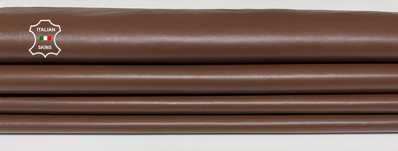 MEDIUM BROWN Italian genuine leather skins 0.5mm to 1.2 mm
