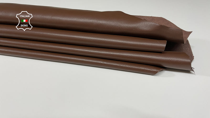 MEDIUM BROWN Italian genuine leather skins 0.5mm to 1.2 mm