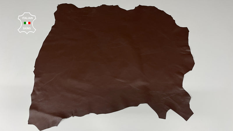 MAHOGANY BROWN Italian genuine leather skins 0.5mm to 1.2 mm