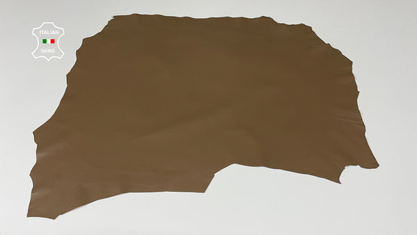 CAFFELATTE BROWN Italian genuine Lambskin Lamb Sheep leather skins hides 0.5mm to 1.2mm