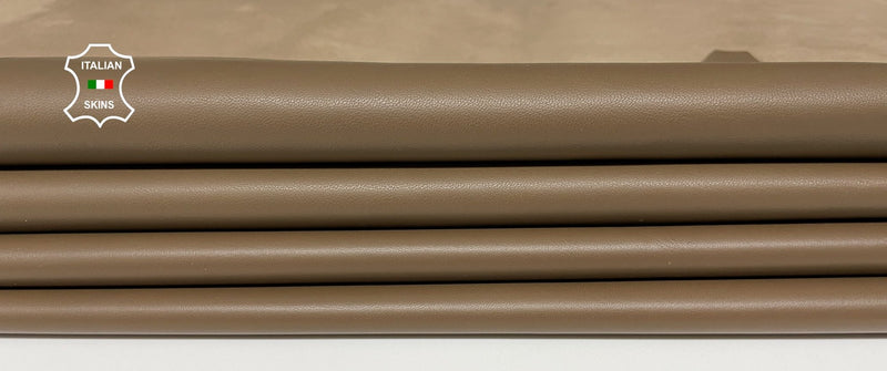 CAPPUCCINO BROWN Italian genuine Lambskin Lamb Sheep leather skins hides 0.5mm to 1.2mm