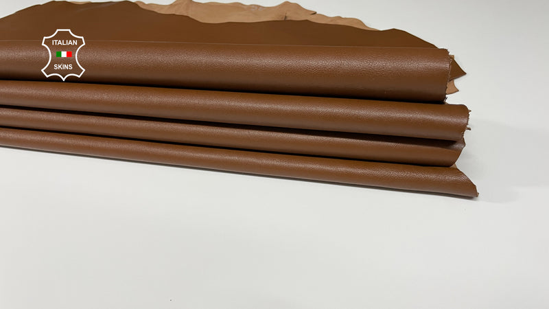 RUSSET BROWN Italian genuine leather skins 0.5mm to 1.2 mm