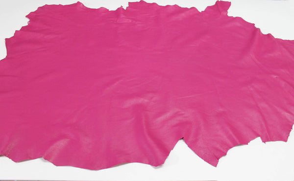 Italian Lamb Sheep lambskin leather 12 skins hides ROSE HOT PINK 80-90sqf