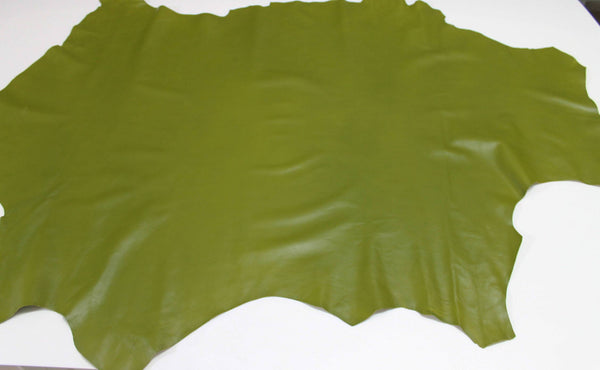 Italian Lamb lambskin leather 12 skins hides MOSS GREEN 80-90sqf