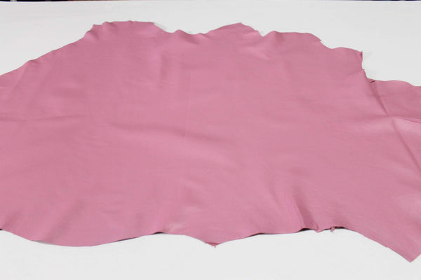 Italian smooth  Lamb lambskin leather sheep 12 skins hides CANDY PINK 90-100sqf