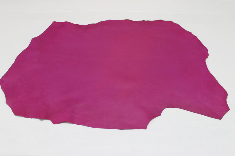 FUCHSIA MAGENTA Italian genuine Lambskin Lamb Sheep leather skins hides