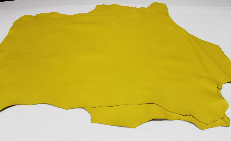 YELLOW Italian genuine Lambskin Lamb Sheep leather skins hides 0.5mm to 1.2mm