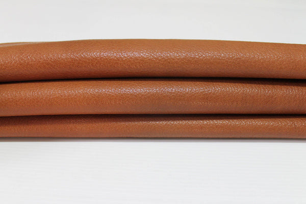 TAN BROWN ROUGH vegetable tan Italian genuine Goatskin Goat leather skins hides 0.5mm to 1.2mm