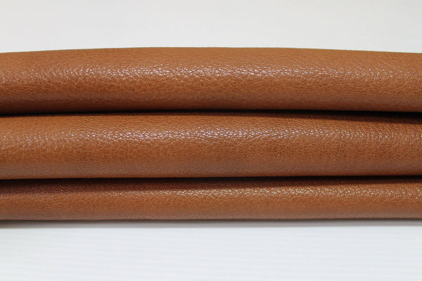 TAN BROWN ROUGH vegetable tan Italian genuine Goatskin Goat leather skins hides 0.5mm to 1.2mm