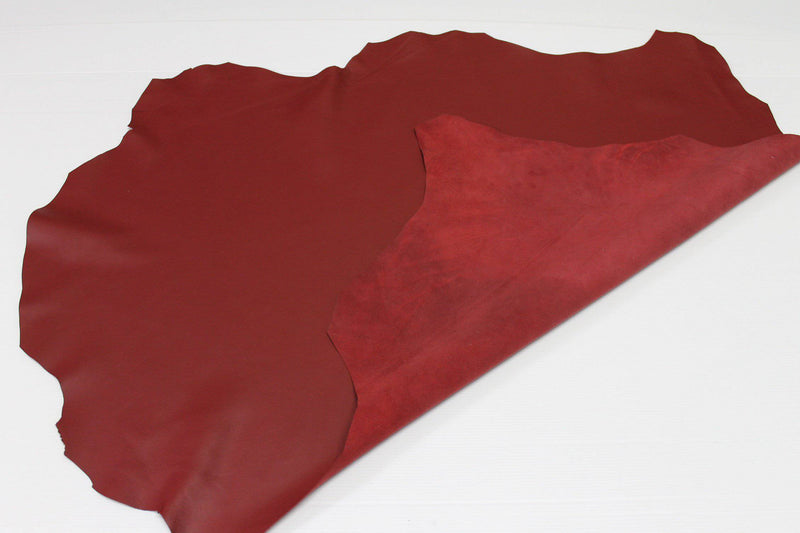 RED BRIC Italian genuine Lambskin Lamb Sheep leather skins hides