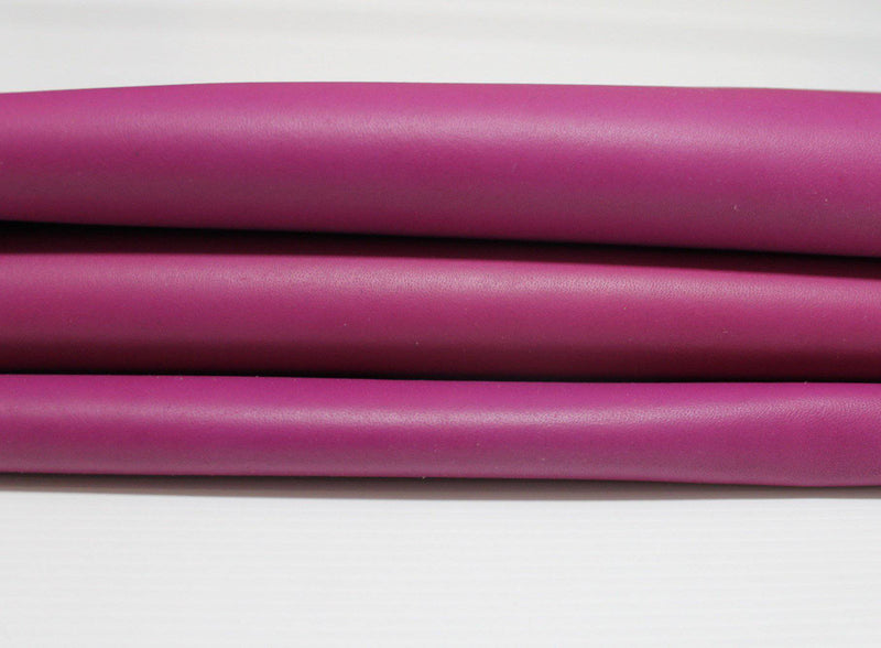 FUCHSIA MAGENTA Italian genuine Lambskin Lamb Sheep leather skins hides