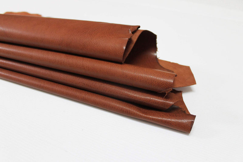 WASHED BROWN Rustic Vegetable Italian genuine Goatskin Goat leather skins hides 0.5mm to 1.2mm