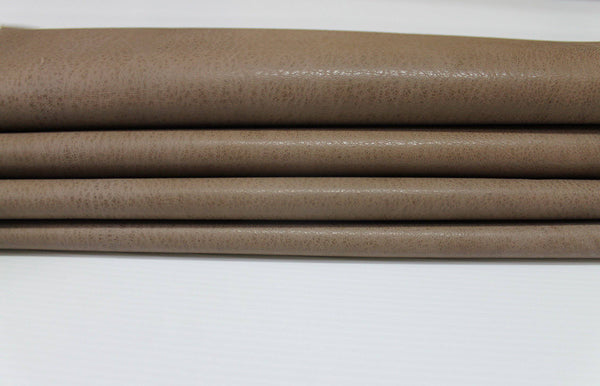 WASHED WALNUT BROWN Rustic Vegetable Italian genuine Goatskin Goat leather skins hides 0.5mm to 1.2mm