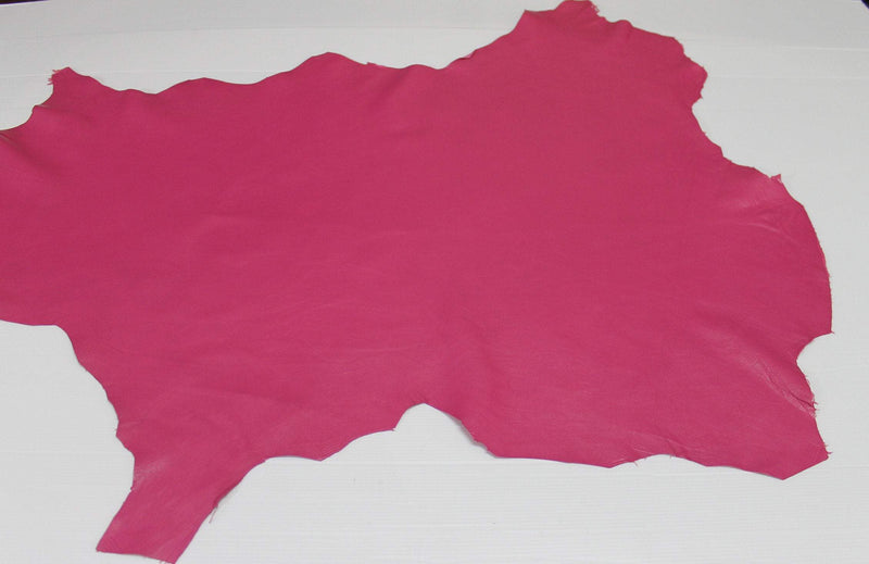 HOT PINK Chewing gum pink smooth Italian genuine Lambskin Lamb Sheep leather skins hides 0.5mm to 1.2mm
