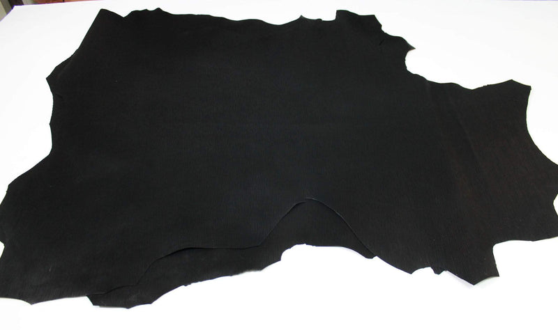 SAFFIANO BLACK Textured EPI Lv embossed Italian Goatskin Goat genuine leather 12 skins hides total 90sqf 0.9mm