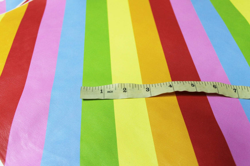 RAINBOW MULTICOLOUR colors gay flag Italian genuine Lambskin Lamb Sheep wholesale leather skins material for sewing 0.5mm to 1.0mm