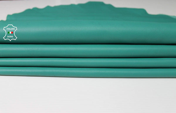 SEA GREEN Italian genuine Lambskin Lamb Sheep leather skins hides 0.5mm to 1.2mm