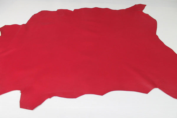 RASBERRY RED smooth Italian genuine Lambskin Lamb Sheep wholesale leather skins material for sewing high quality 0.5mm to 1.2mm