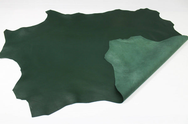 FOREST GREEN dark green Italian genuine Lambskin Lamb Sheep leather skins hides 0.5mm to 1.2mm