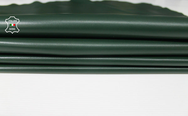 FOREST GREEN dark green Italian genuine Lambskin Lamb Sheep leather skins hides 0.5mm to 1.2mm