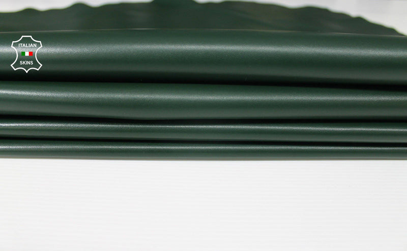 FOREST GREEN dark green Italian genuine Lambskin Lamb Sheep leather skins hides 0.5mm to 1.2mm