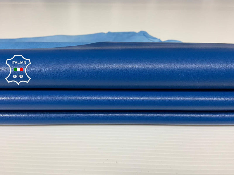 COBALT BLUE smooth Italian genuine Lambskin Lamb Sheep wholesale leather skins material for sewing high quality 0.5mm to 1.2mm