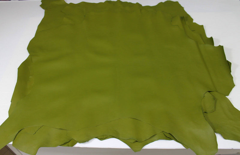 AVOCADO GREEN PISTACHIO Italian genuine Lambskin Lamb Sheep leather skins hides 0.5mm to 1.2mm