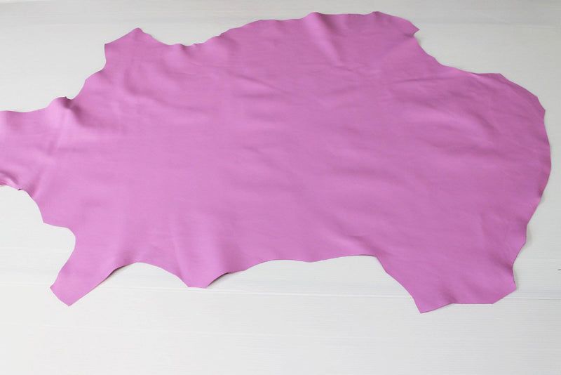 CANDY PINK smooth Italian genuine Lambskin Lamb Sheep leather skins hides 0.5mm to 1.2mm