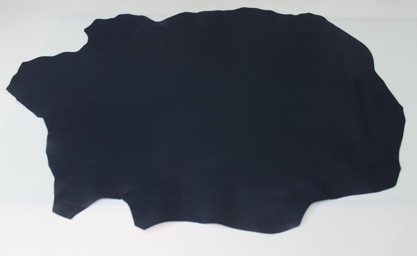 MIDNIGHT BLUE dark blue smooth Italian genuine Lambskin Lamb Sheep leather skins hides 0.5mm to 1.2mm