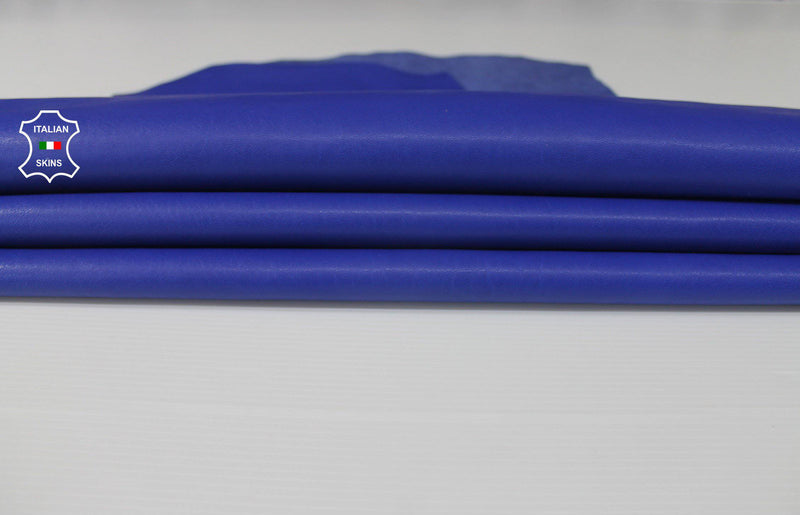 WASHED ROYAL BLUE vegetable tan Italian genuine Lambskin Lamb Sheep wholesale leather skins material for sewing high quality 0.5mm to 1.2mm