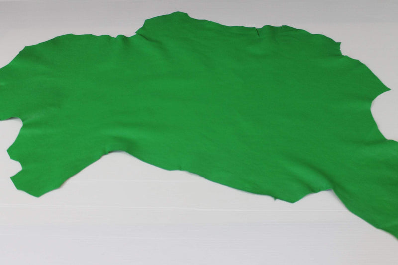 WASHED GREEN vegetable tan Italian genuine Goatskin Goat wholesale leather skins material for sewing high quality 0.5mm to 1.2mm