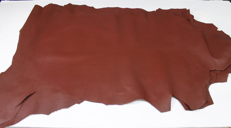 BROWN PEBBLE GRAINY Maroon grain textured Italian genuine Goatskin Goat Leather skins hides 0.5mm to 1.2mm