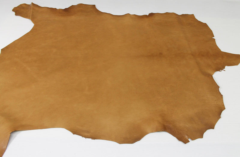 NATURAL TAN Italian Goatskin leather 12 skins hides  vegetable tanned 80-90sqf 1.0mm