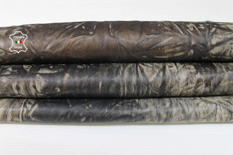 TAUPE WRINKLED ANTIQUED rustic vegetable tan Italian lambskin lamb sheep wholesale leather skins 0.5mm to 1.2 mm